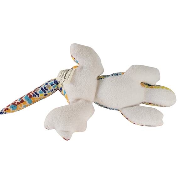 Mosaic Lizard Plush Stuffed Animal 9" Colorful Reptile Toy Spain Beanie Filling - Picture 11 of 14